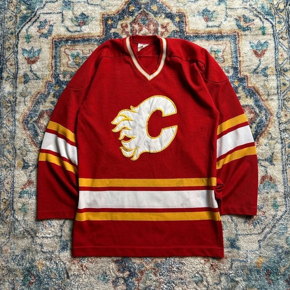Vintage Other - Vintage 80s NHL Calgary Flames Hockey Jersey Medium